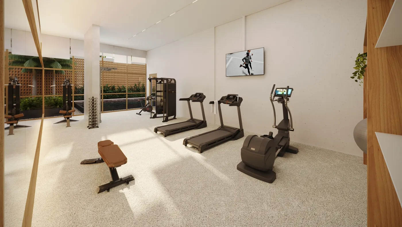 Apartamento Eleva Harmonia Studio Double em São Paulo - Fitness